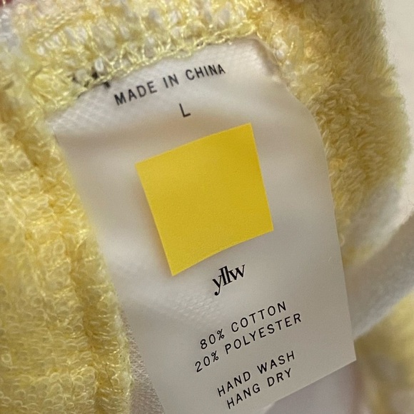 New! SET YLLW THE LABEL Eco Terry Side Tie Bikini 3641 - Picture 5 of 11